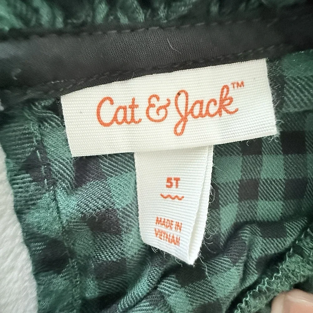 Cat & Jack green gingham